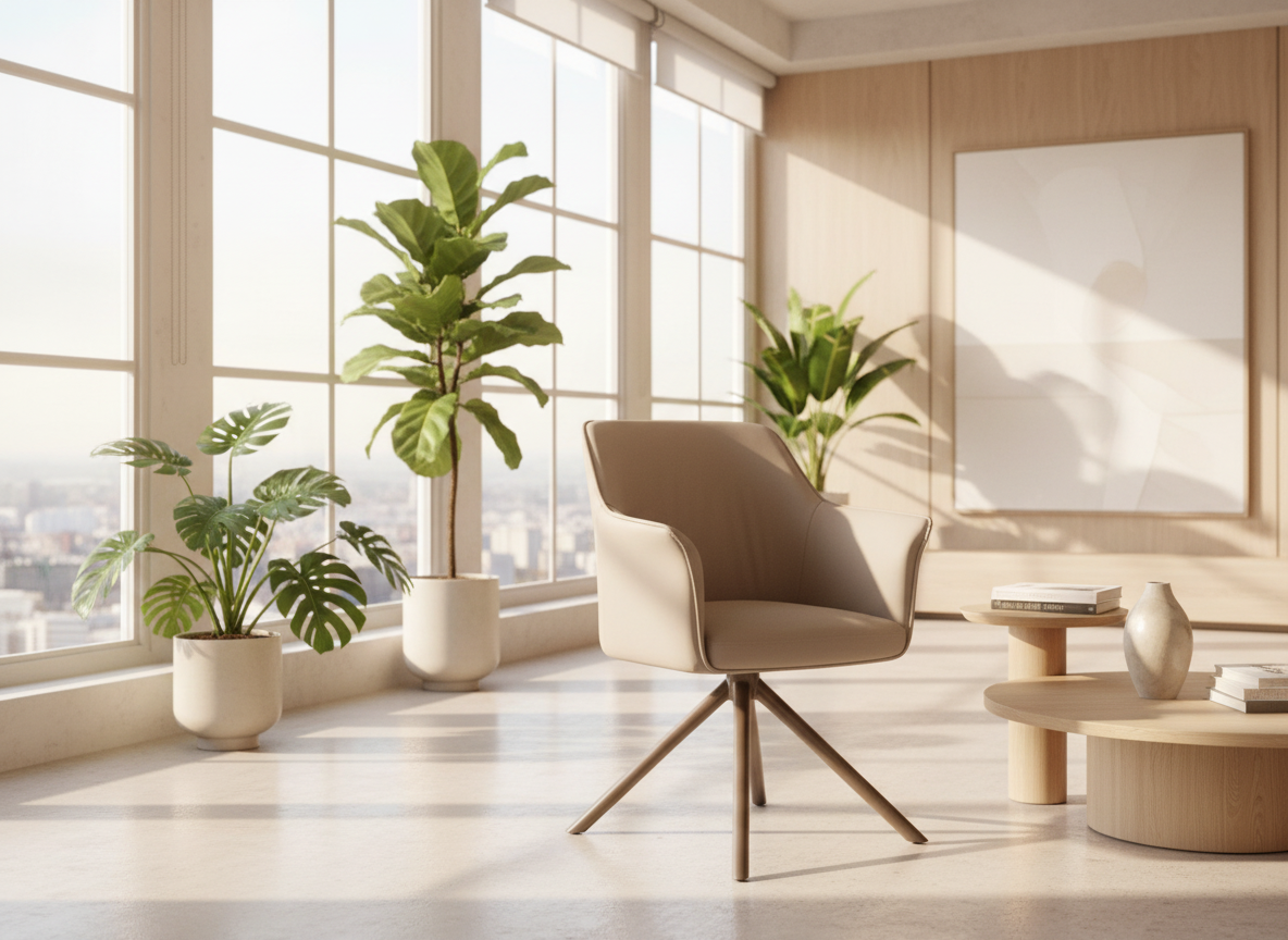Beige Modern Chair