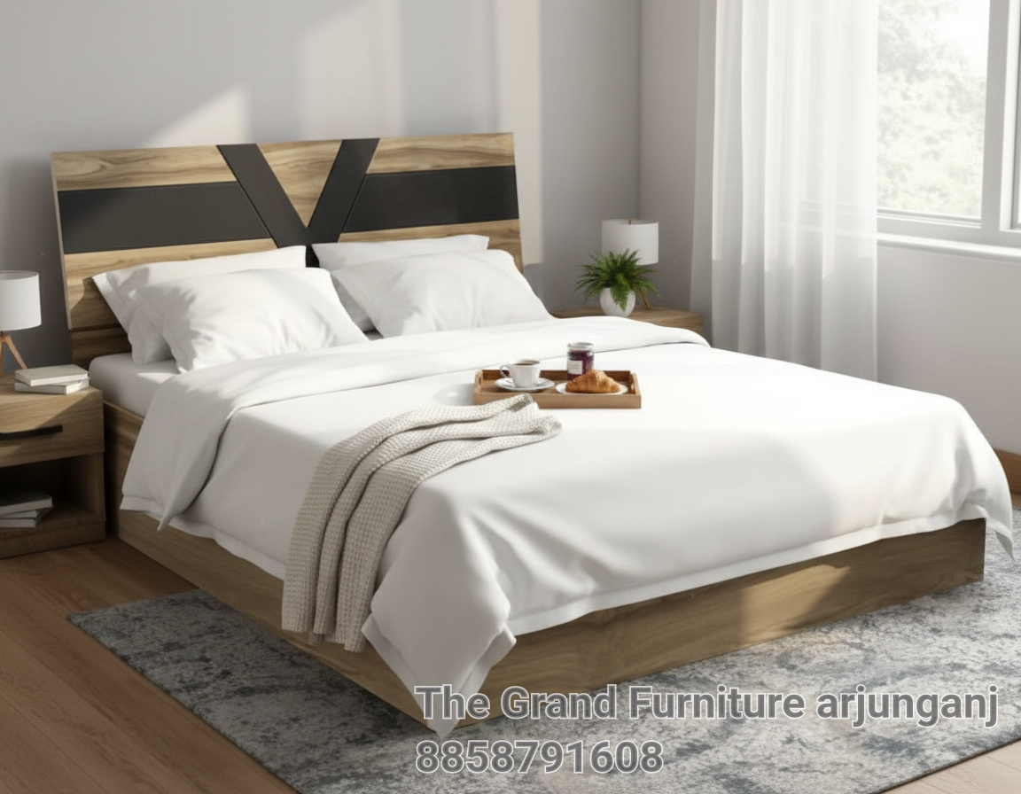 Stylish Wooden Bed V