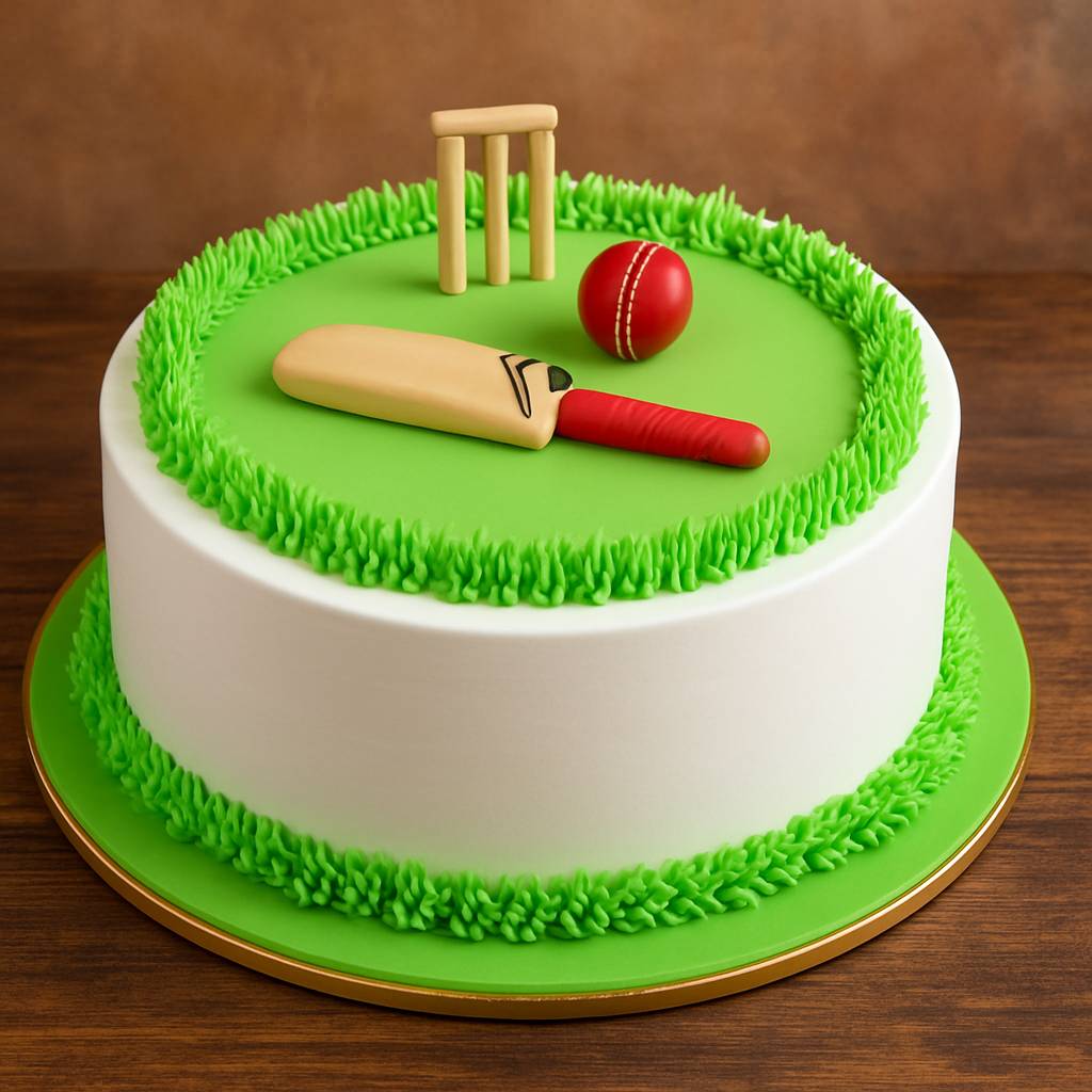 Cricket-themed Cake
