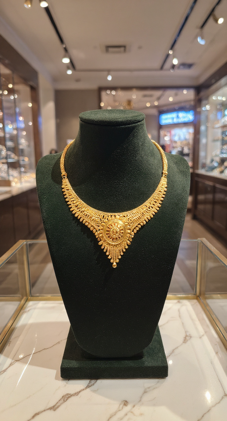 Gold Necklace Set