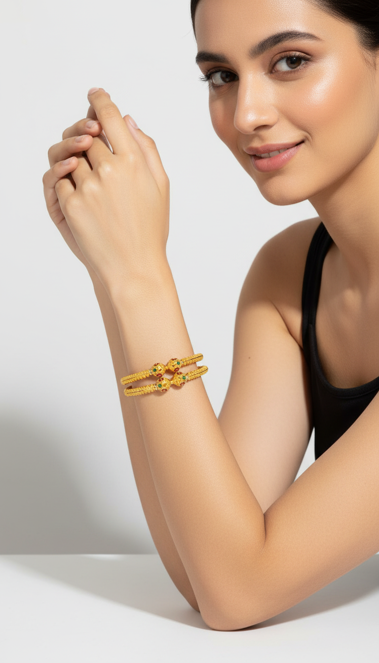 Mohan Krishna Gold Bangles
