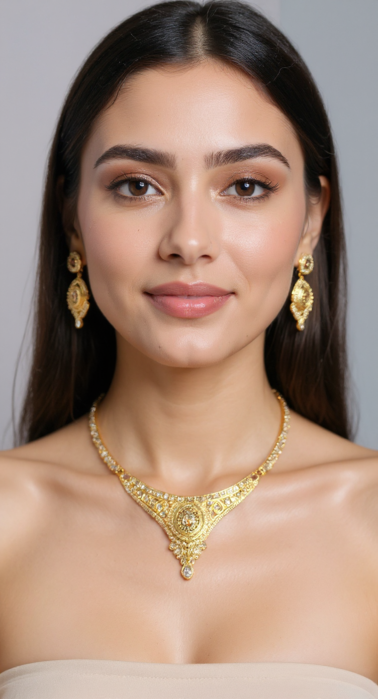 Traditional Gold Necklace Set