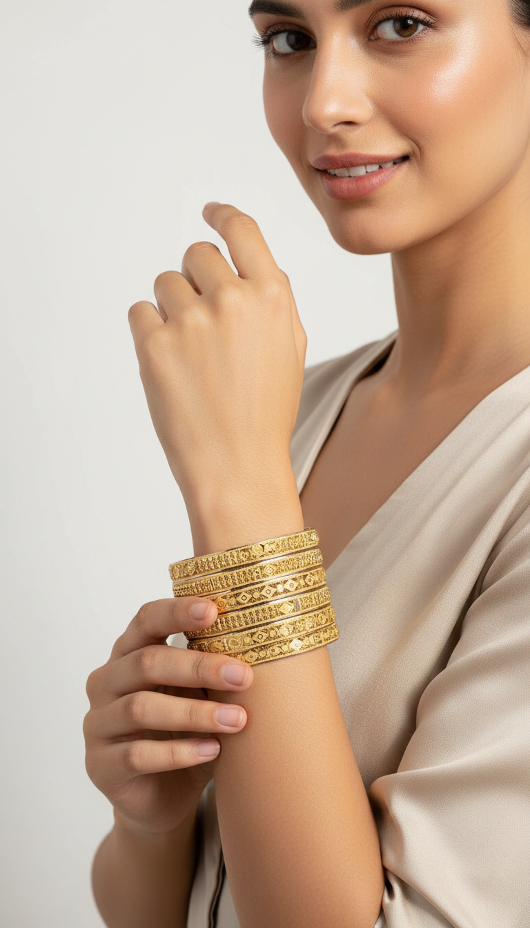 Elegant Gold Bangles