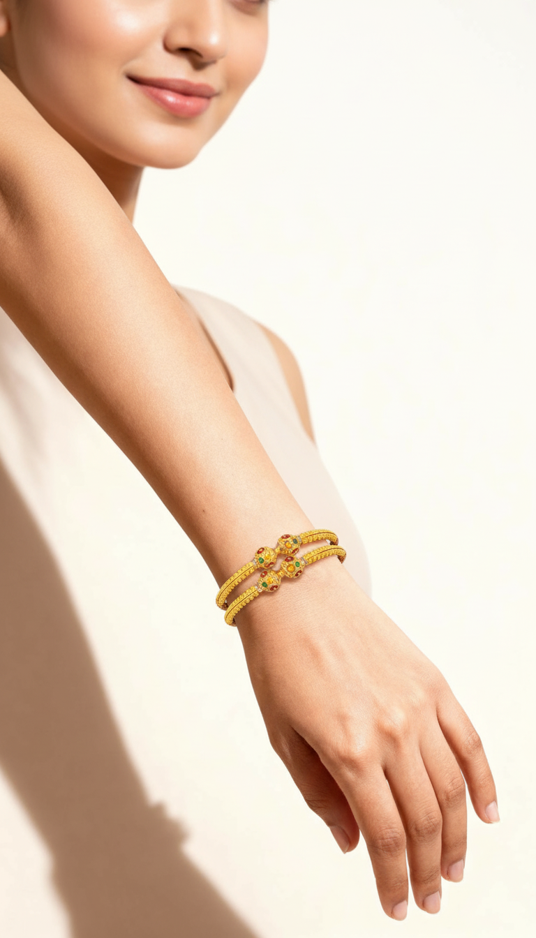 Gold Bangles by Mohan Krishna