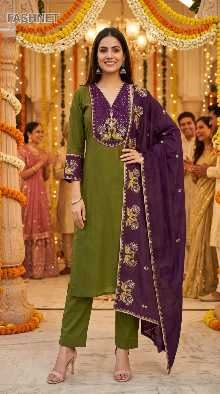 Rajvi Embroidered Salwar Suit view 2
