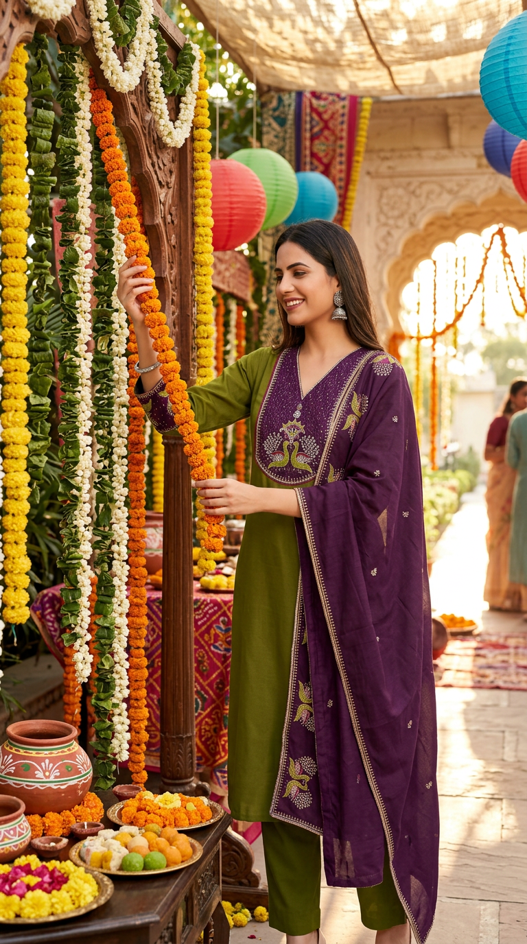 Rajvi Embroidered Salwar Suit view 3