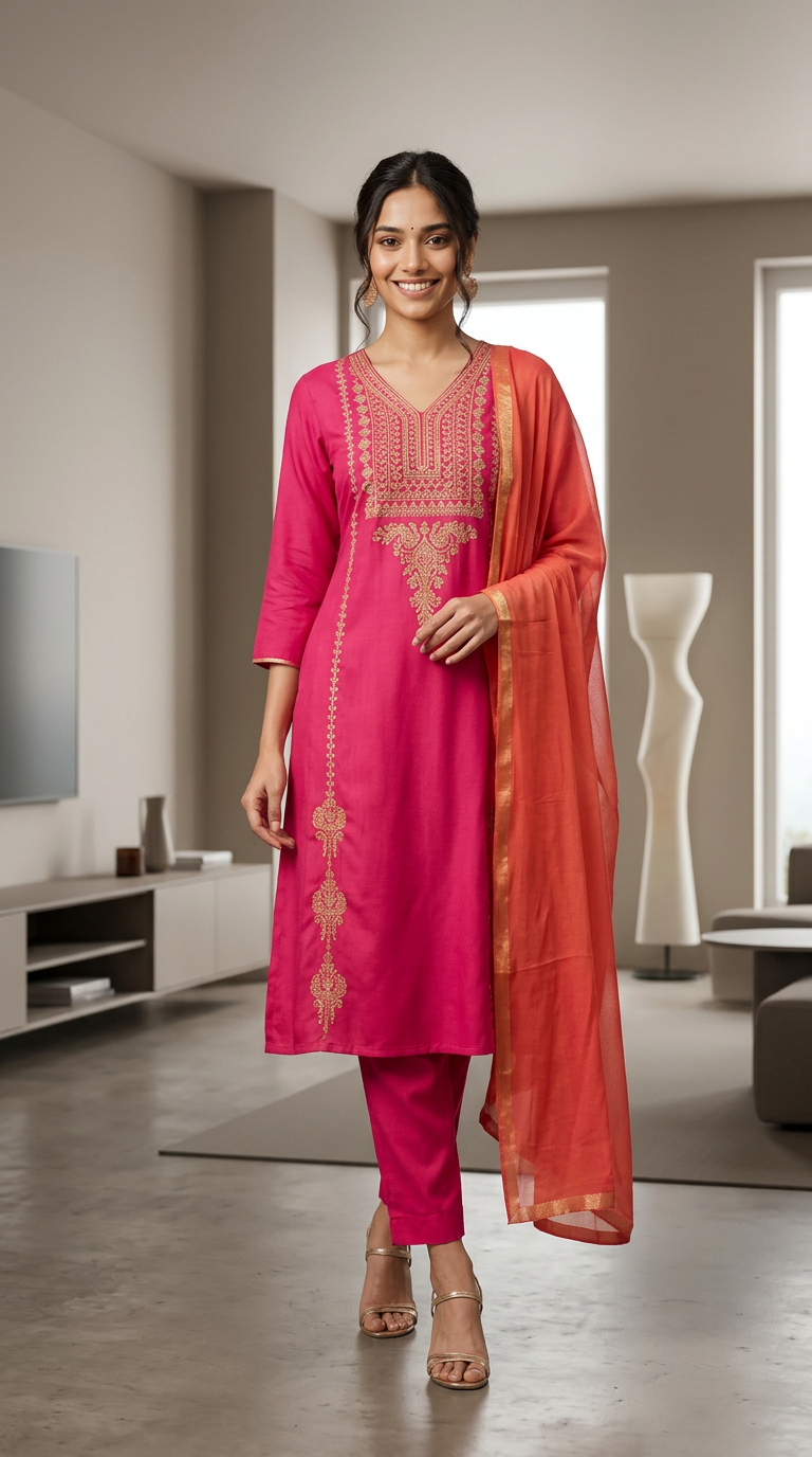 Bonny Tex Kurti Pant view 3