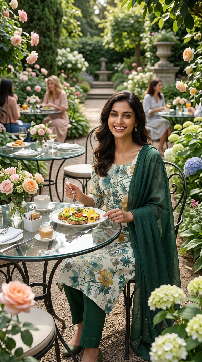 Floral Print Kurta Set 05 view 3