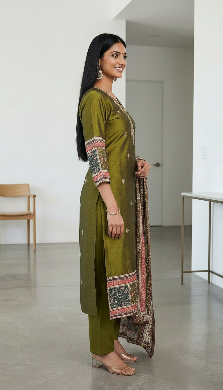 Ethnic Embroidered Salwar Suit M1185 view 2