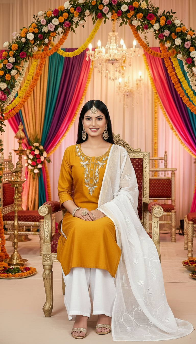 Elegant Embroidered Kurta Set P20560 view 4