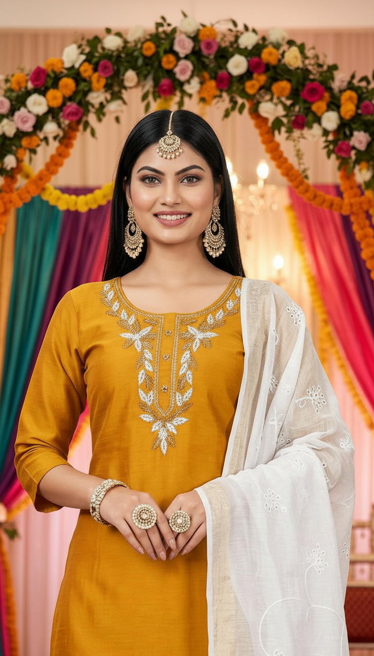 Elegant Embroidered Kurta Set P20560 view 2
