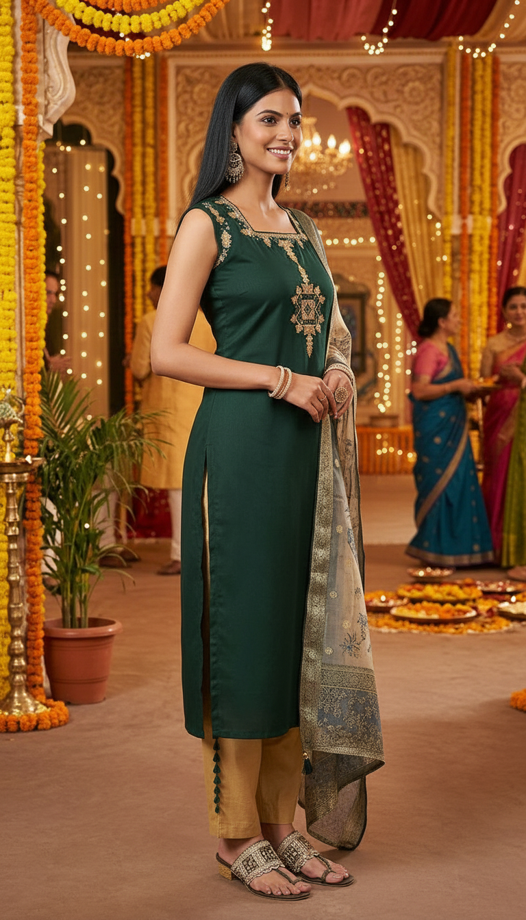 Elegant Embroidered Salwar Suit D2482 view 2