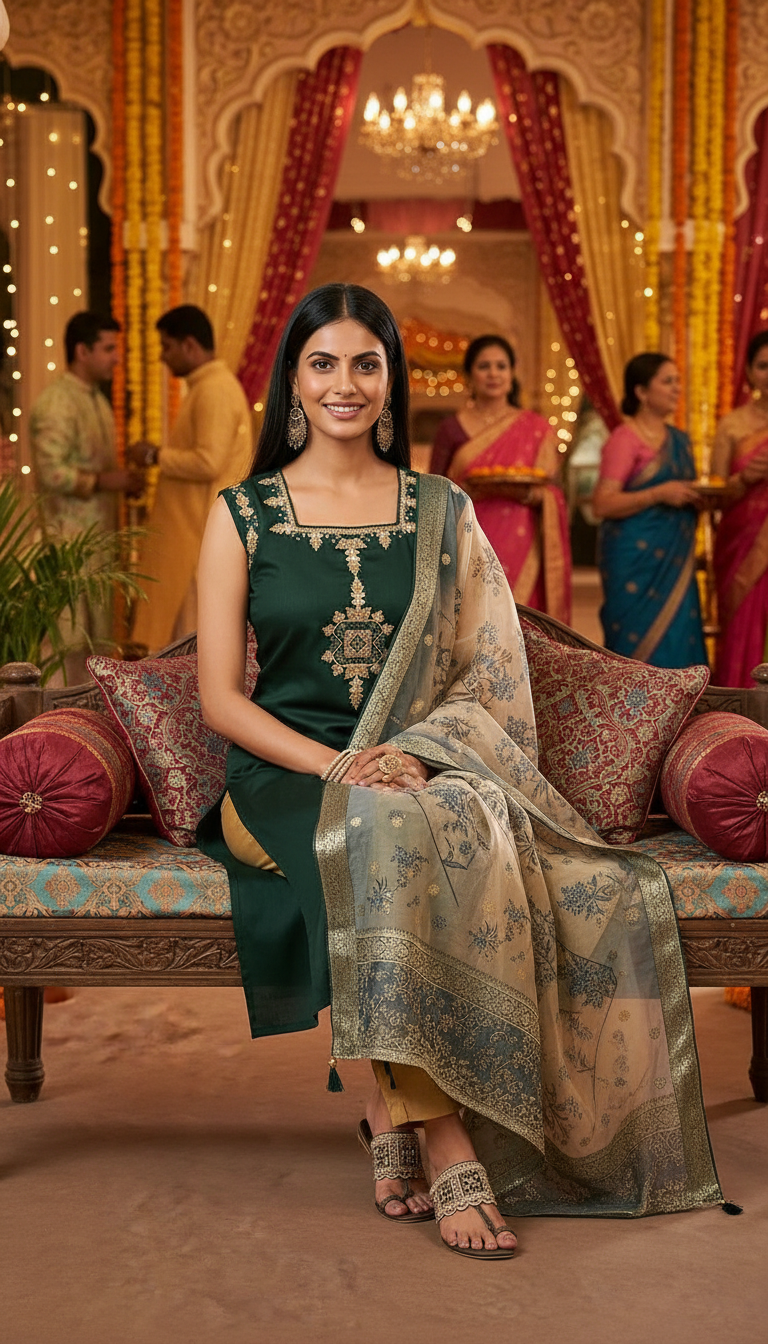Elegant Embroidered Salwar Suit D2482 view 4