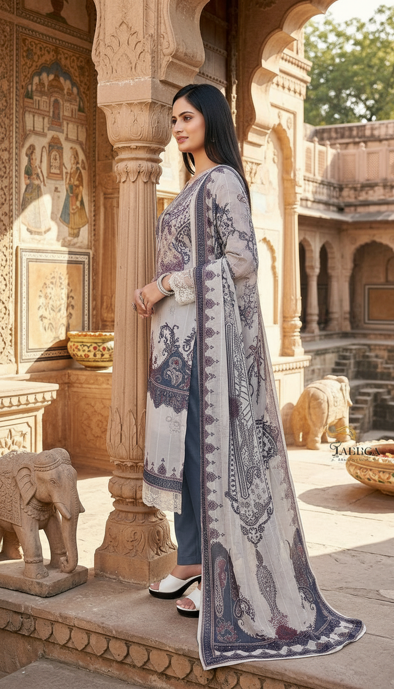 Elegant Printed Kurta Set S116 view 2