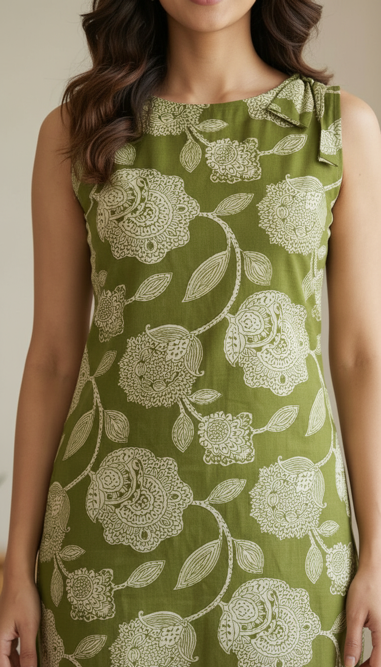 Floral Print Kurta Set015 view 3