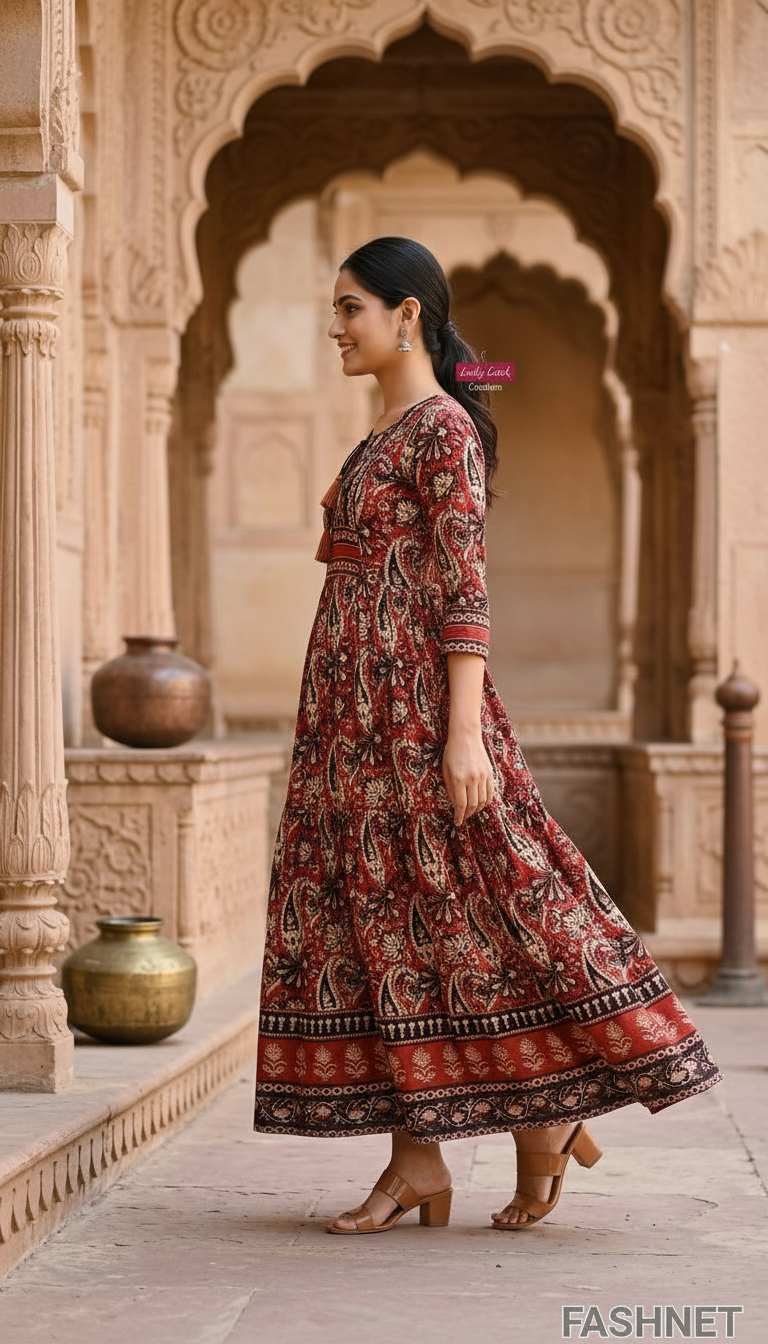 Lady Look Ethnic Maxi Dress view 2