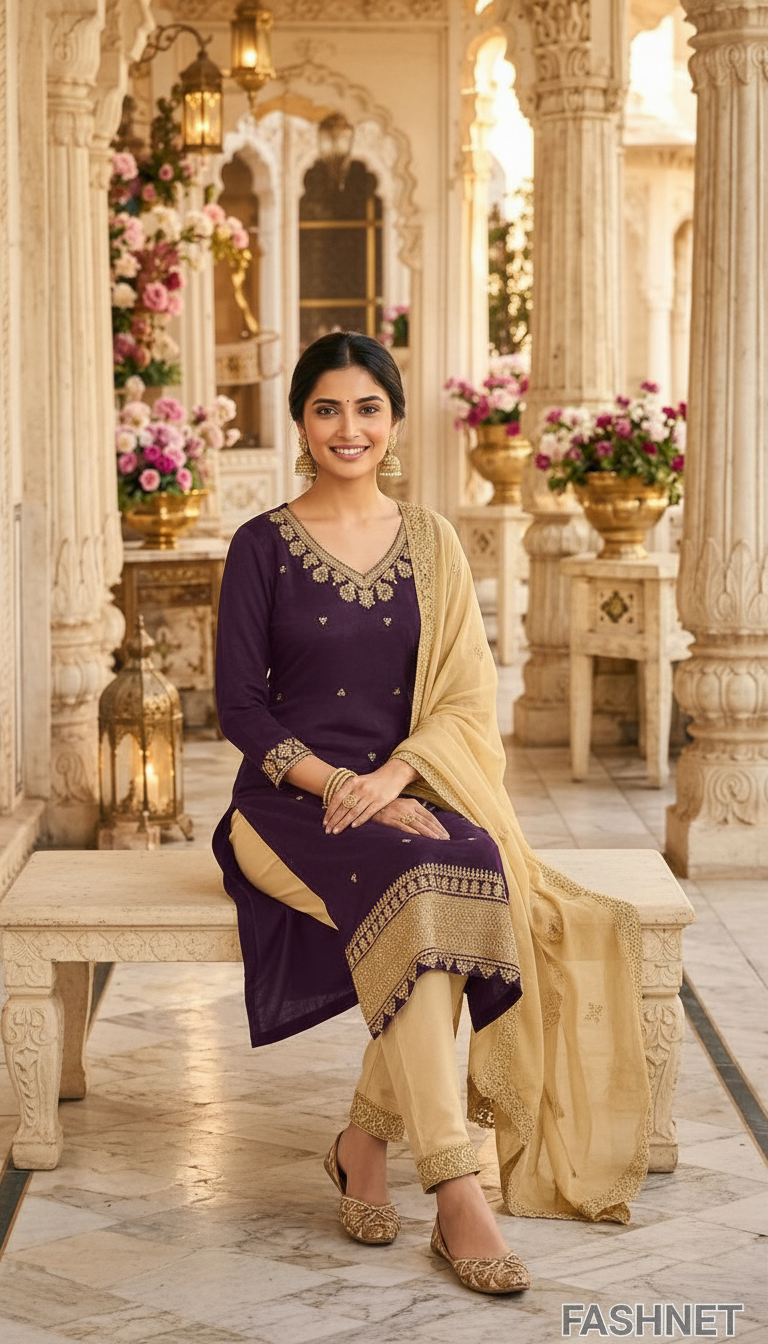 Embroidered Kurta Set N54141 view 4