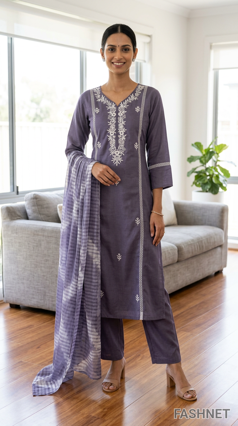 Fashnet Embroidered Kurta Set K5109D view 5