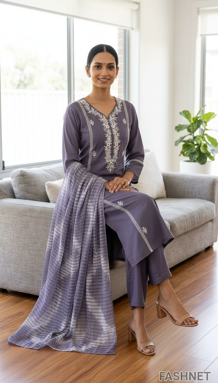 Fashnet Embroidered Kurta Set K5109D view 3