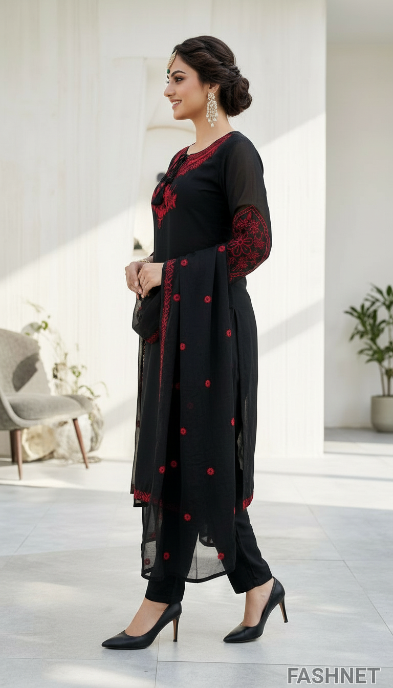 Fashnet Embroidered Salwar Suit view 2