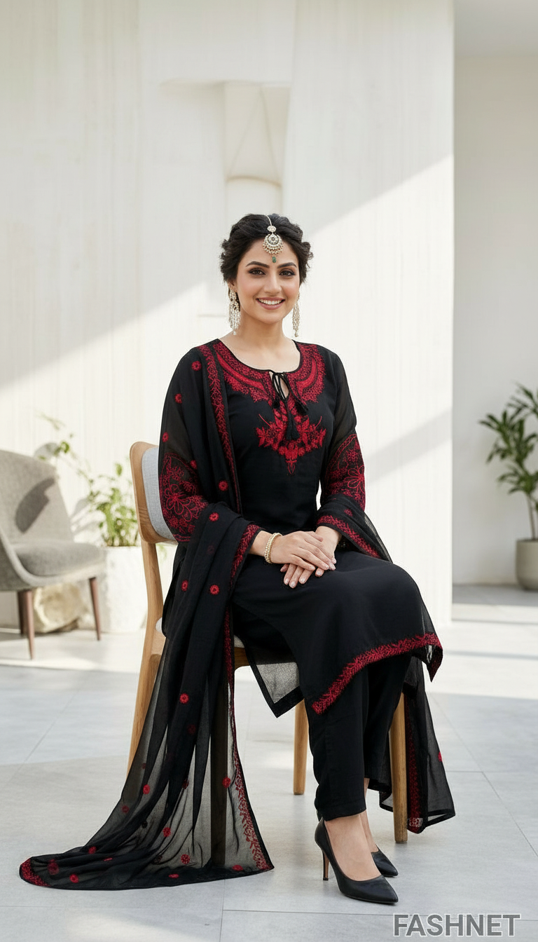 Fashnet Embroidered Salwar Suit view 4