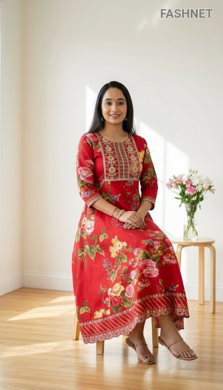 Floral Long Gown view 2