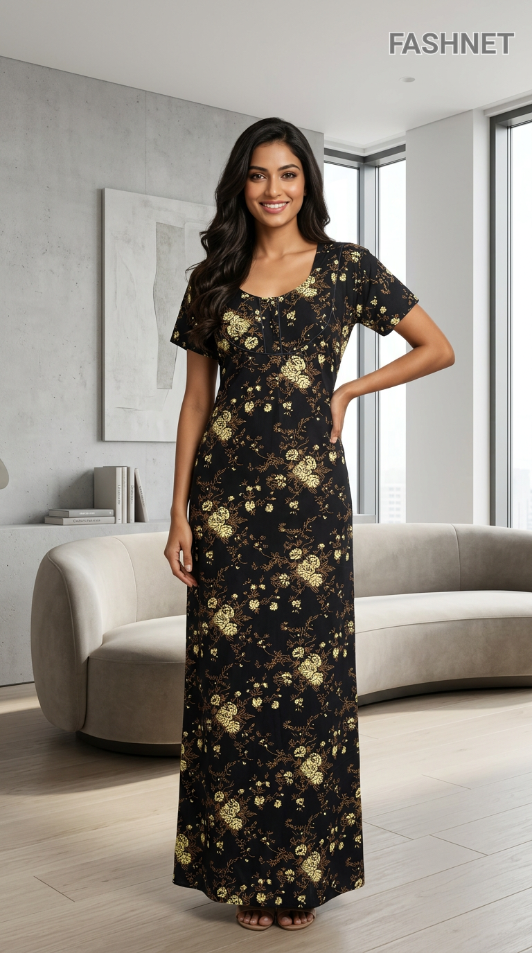 FashNet Floral Long Gown view 4