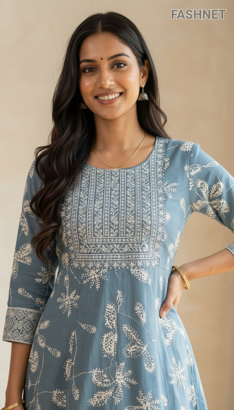 Fashnet Embroidered Gown view 3