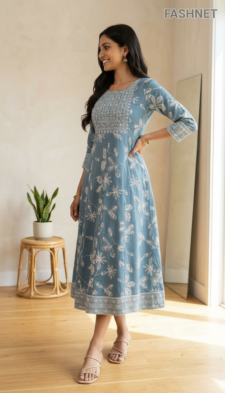 Fashnet Embroidered Gown view 2