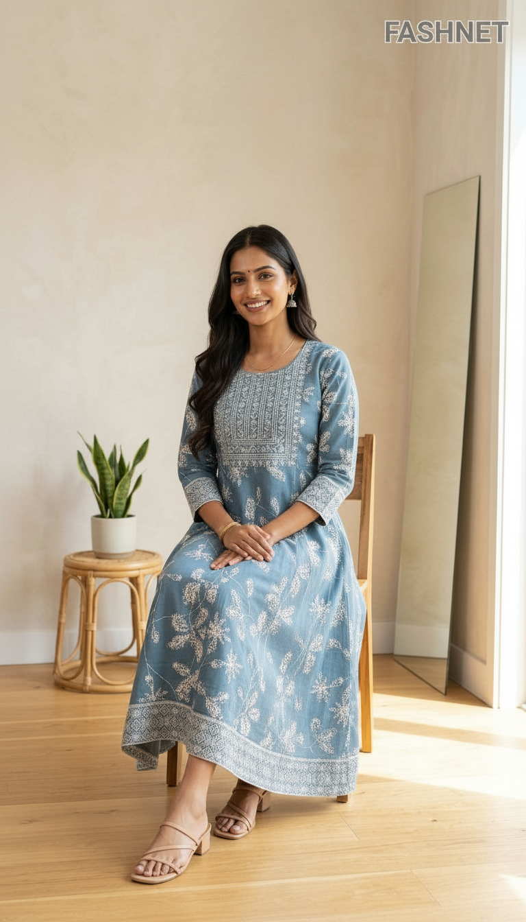 Fashnet Embroidered Gown view 4
