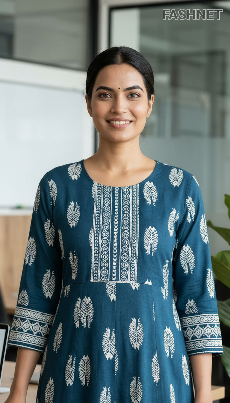 Fashnet Printed Kurta view 3