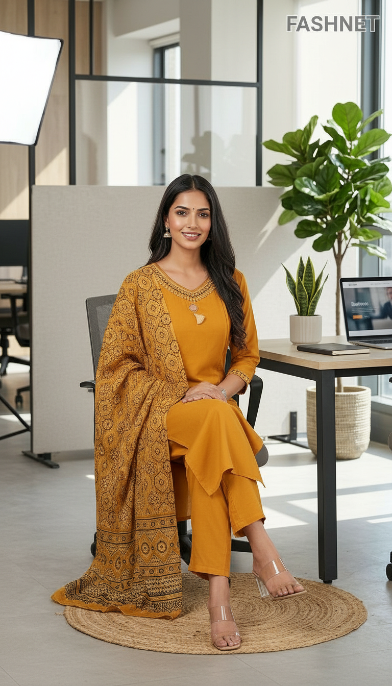 Fashnet Kurta Set 023 view 5