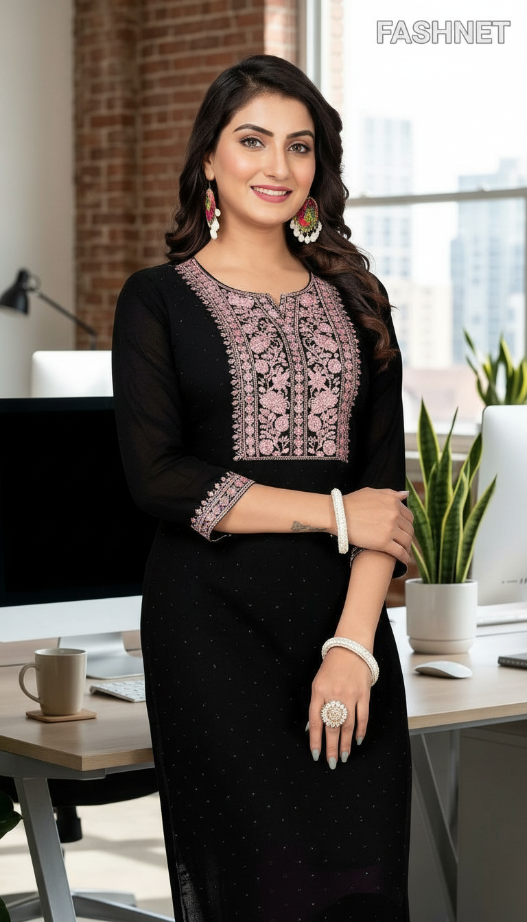 FASHNET Womens Kurta view 4