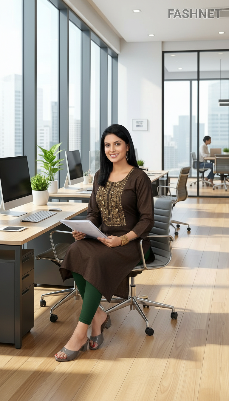 Fashnet Embroidered Kurta 032 view 5
