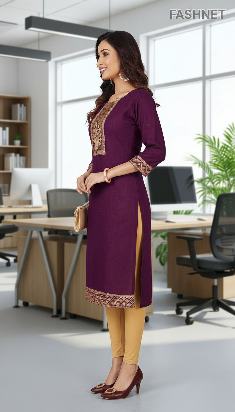 Fashnet Embroidered Kurti view 4