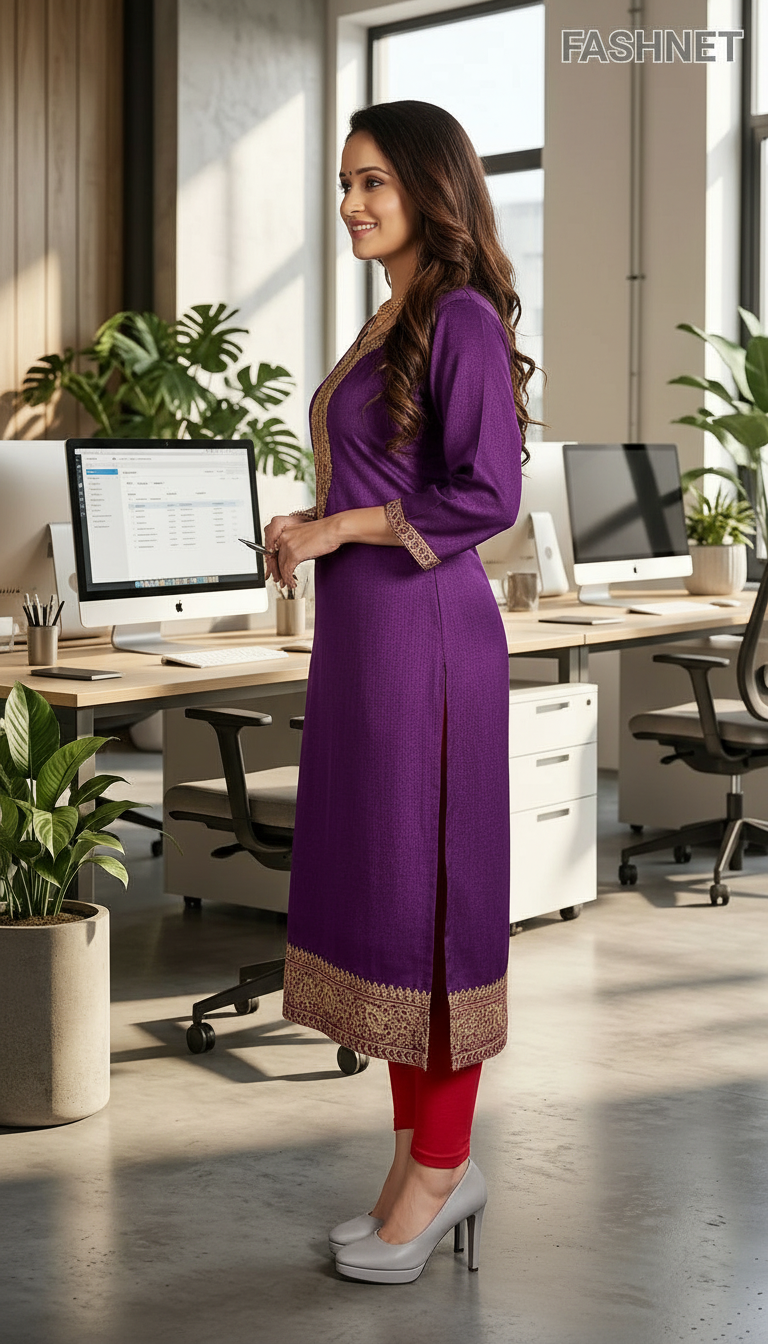 Fashnet Embroidered Kurta 035 view 2