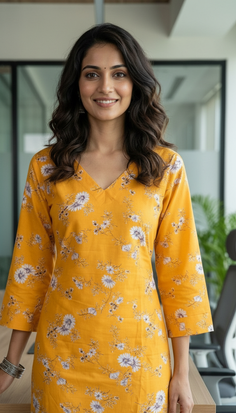 Fashnet Floral Kurta Set024 view 3