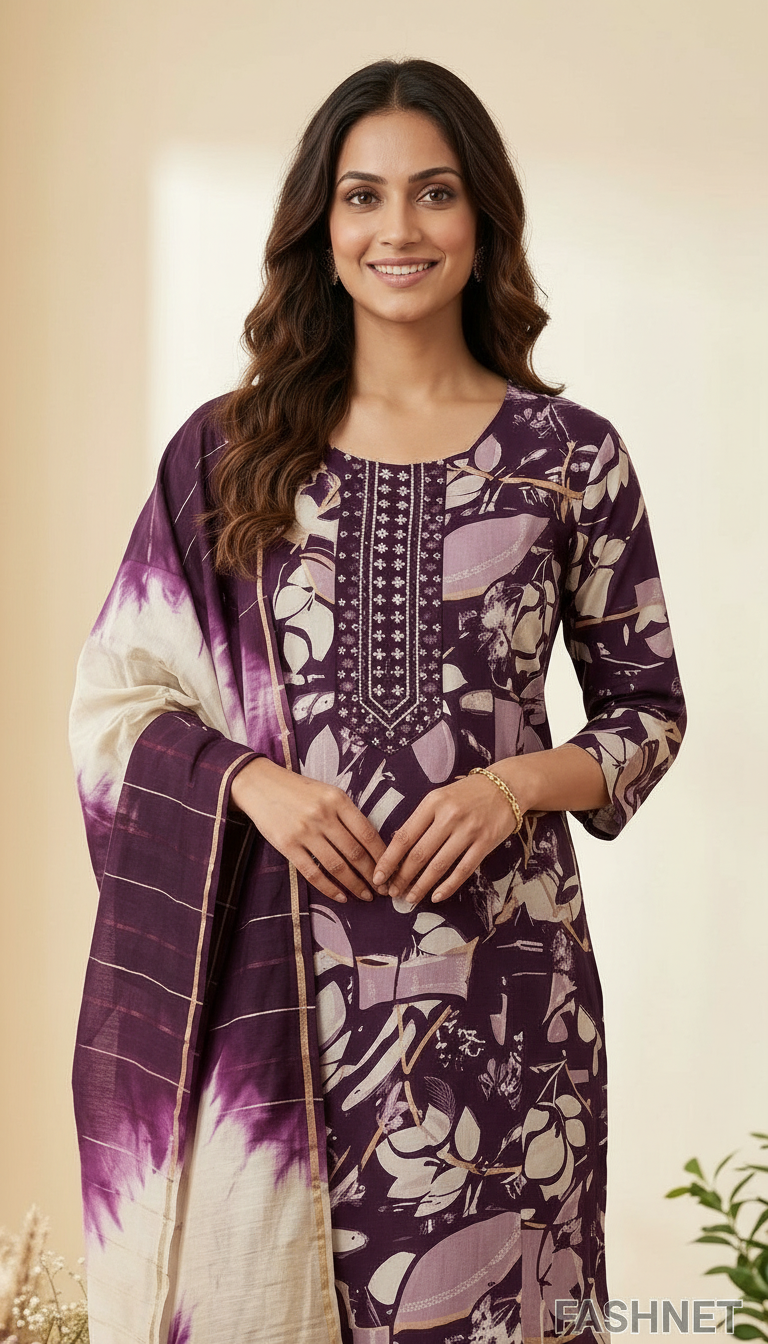Fashnet Womens Printed Kurta Set 3xl view 3