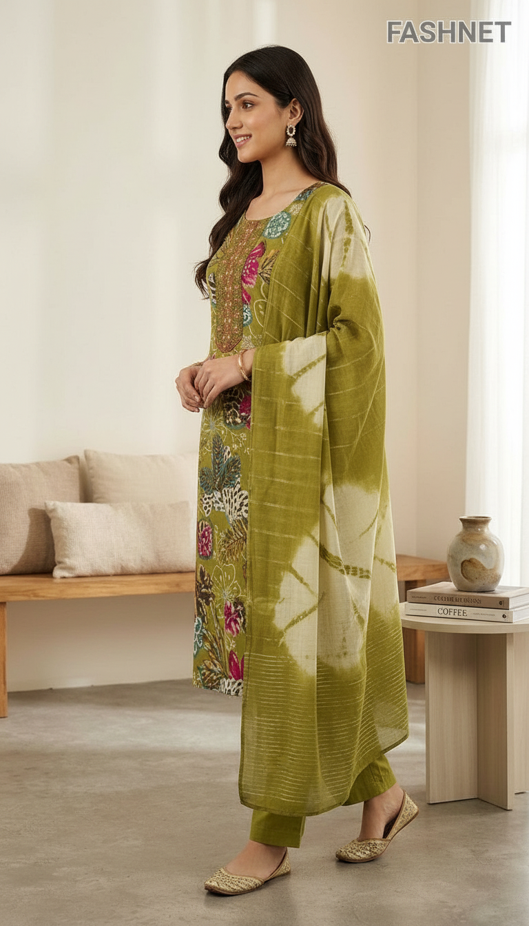 Fashnet Floral Kurta Set 3XL view 2