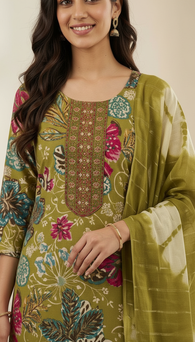 Fashnet Floral Kurta Set 3XL view 3