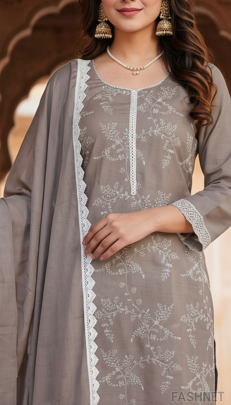 Embroidered Kurta Set 02 view 2