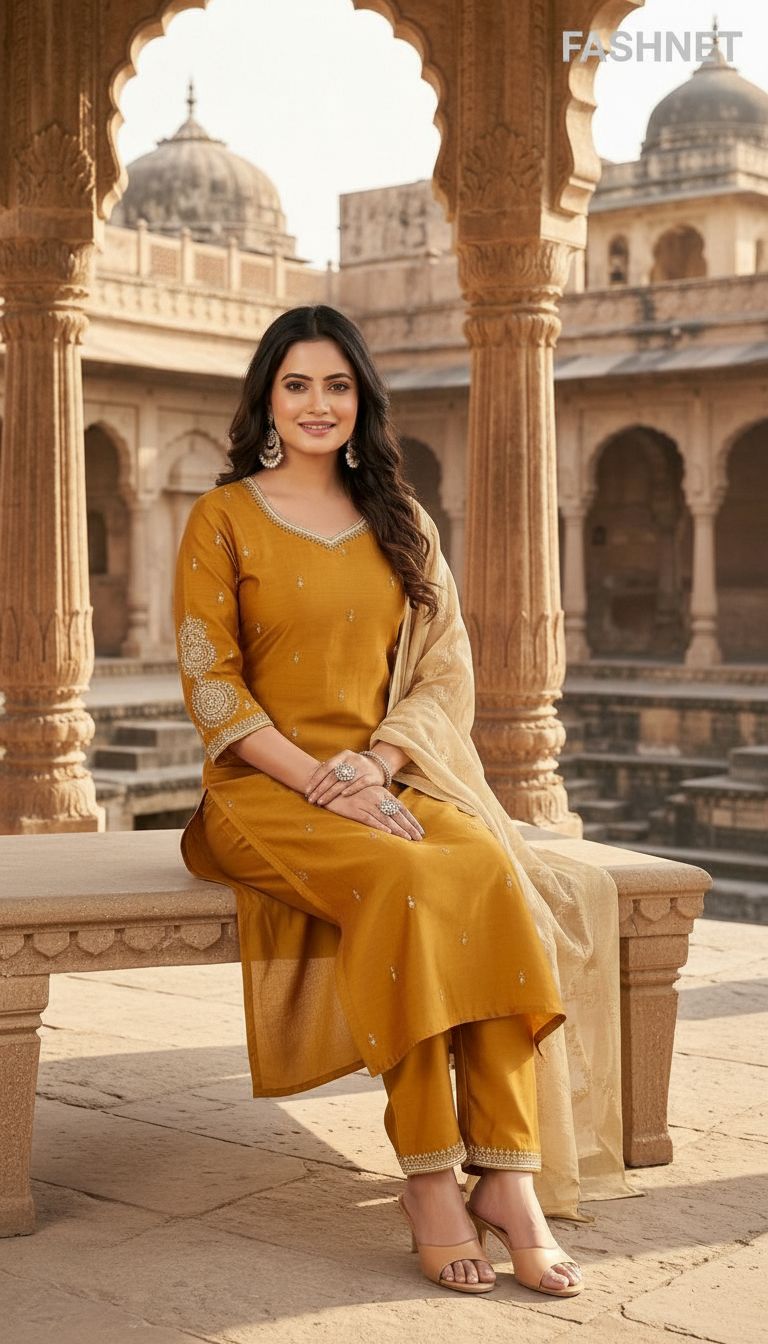 Fashnet Ethnic Kurta Set view 3