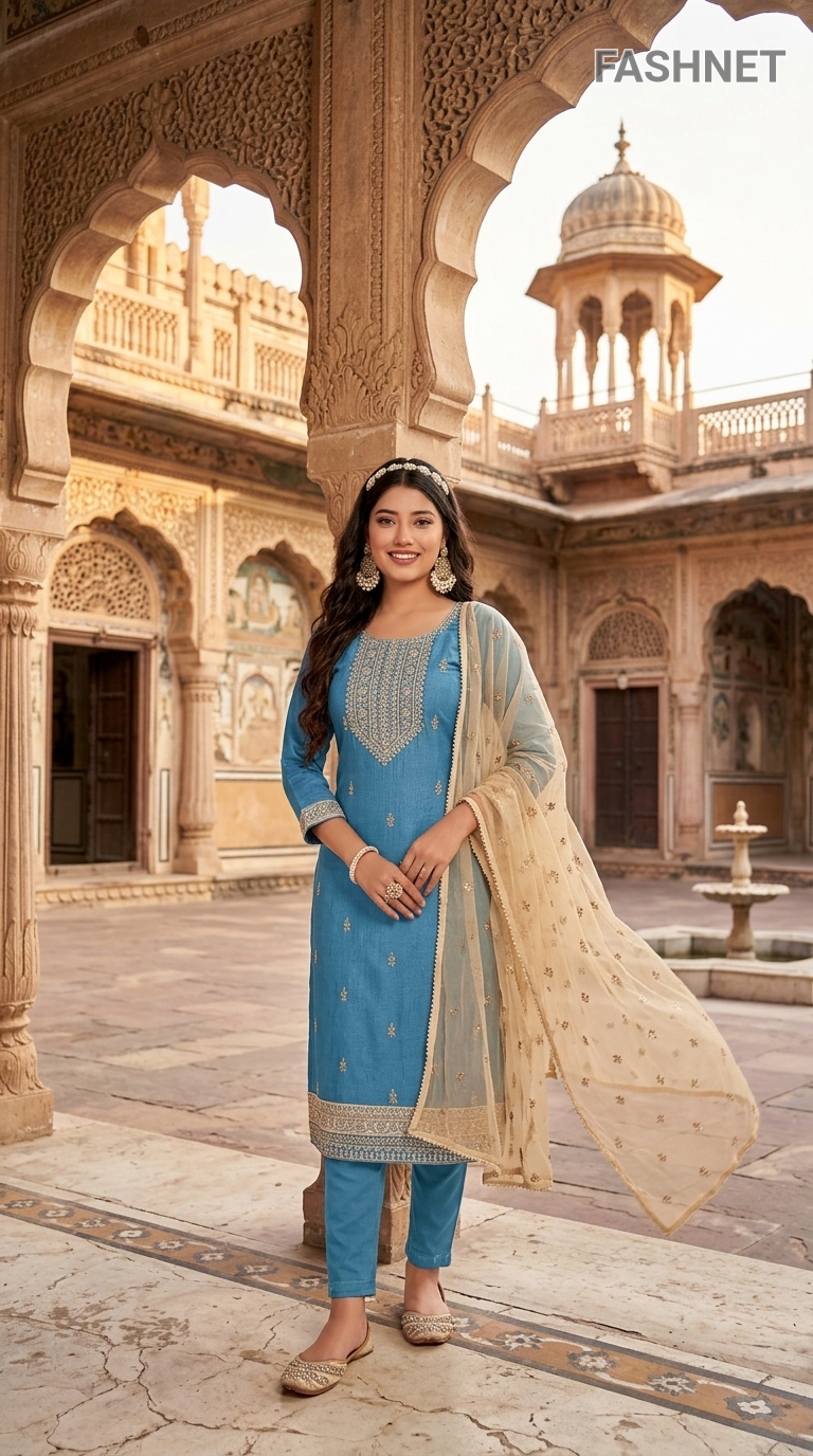 Fashnet Womens Salwar Suit Set 013 view 4