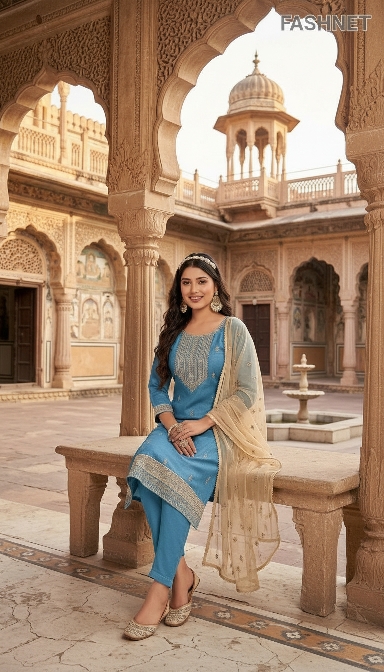 Fashnet Womens Salwar Suit Set 013 view 3