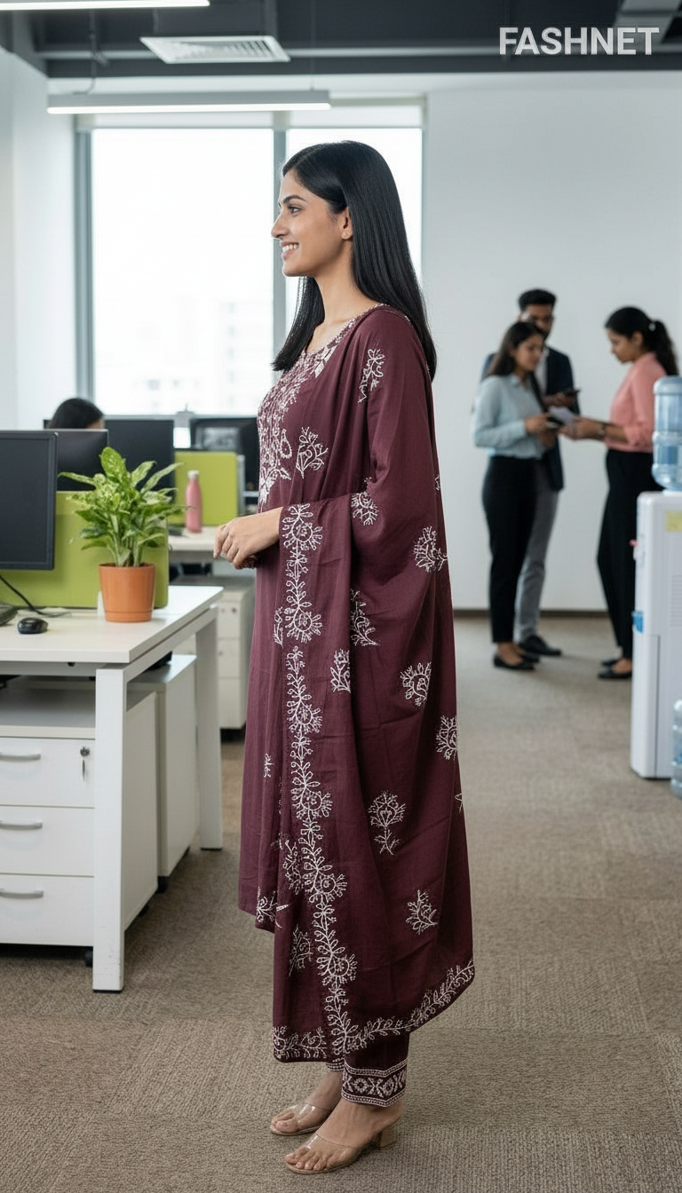 Embroidered Kurta Set 023 view 2