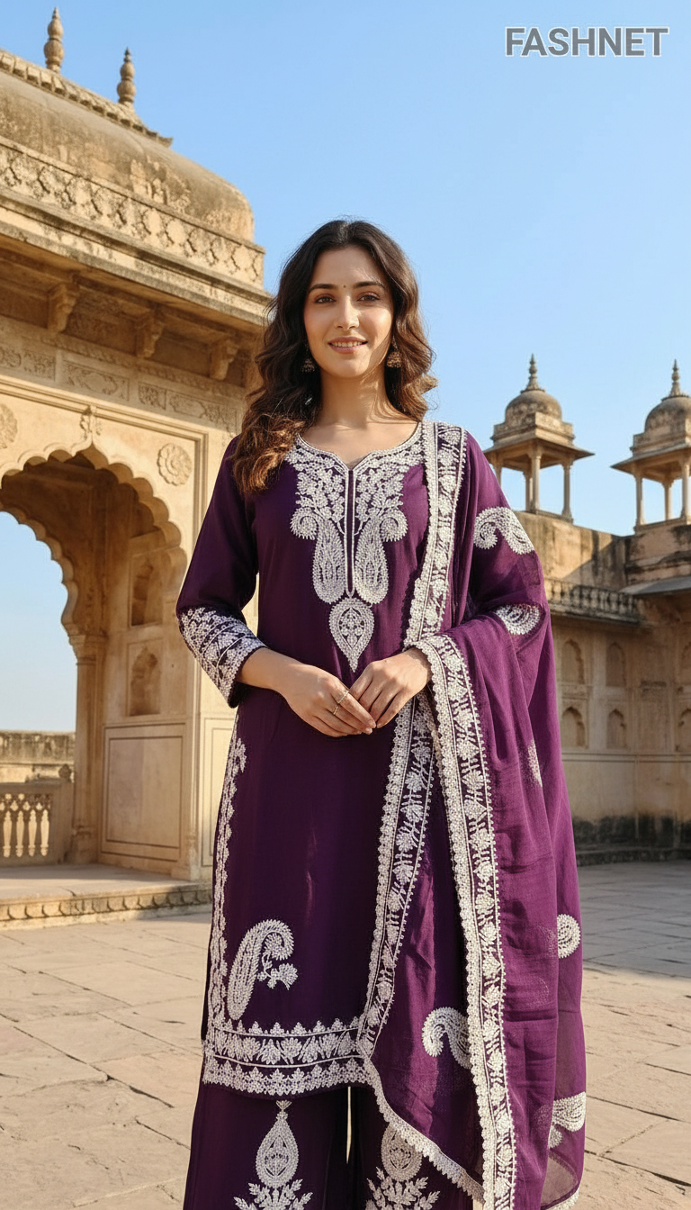 Fashnet Womens Kurta Set Pk04 view 3
