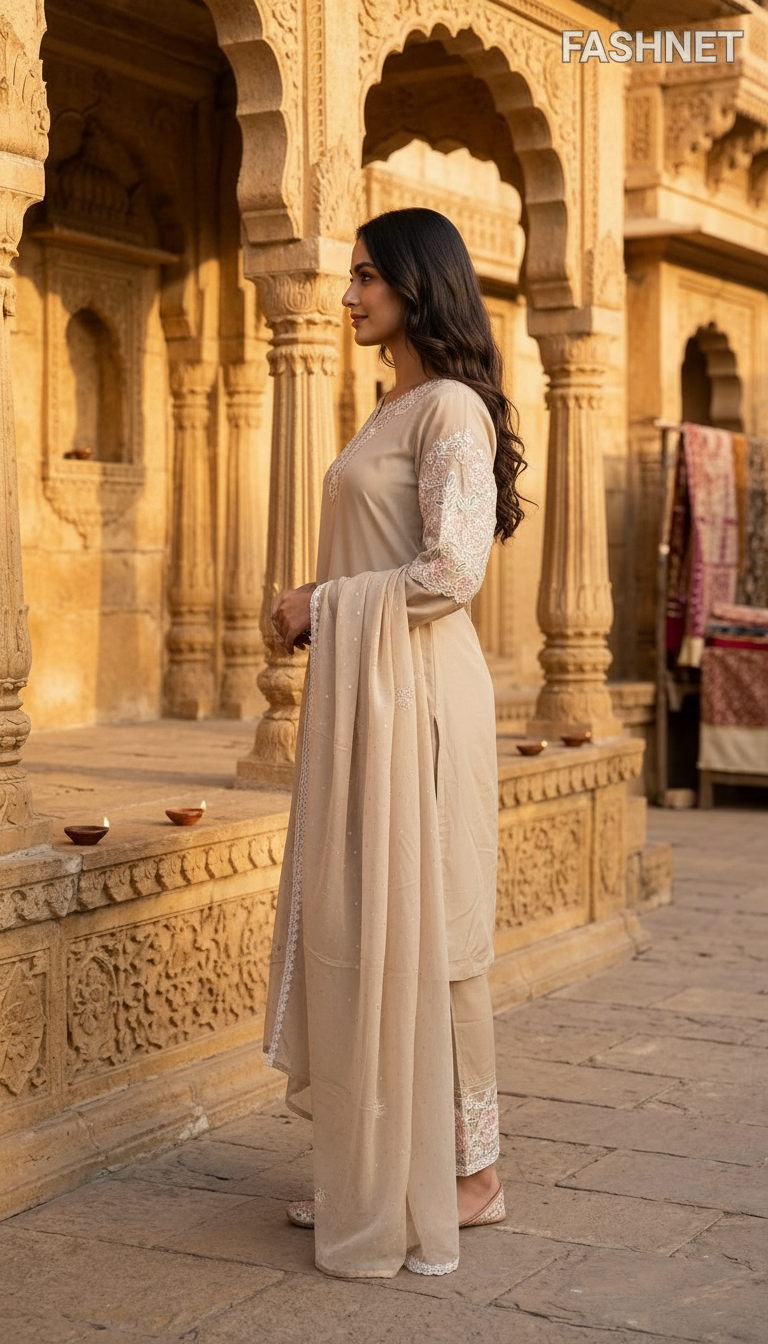 FASHNET Embroidered Salwar Suit view 2