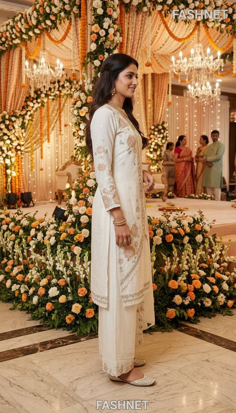 FashNet Embroidered Kurta Set Pk08 view 3