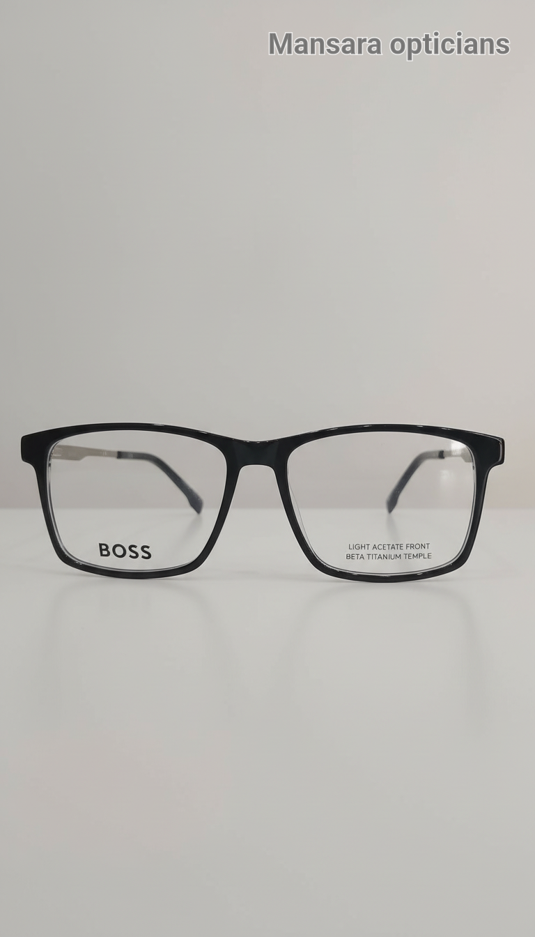 BOSS Acetate Frame Eyeglasses