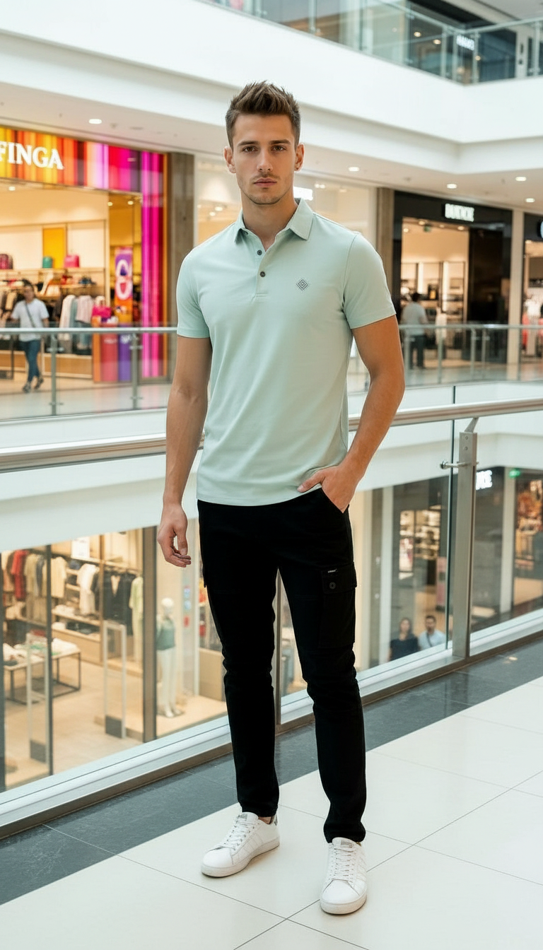 Style-14083-Casual Polo T-Shirt view 2